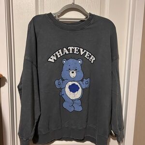 Grumpy Bear Whatever Distressed Sweatshirt